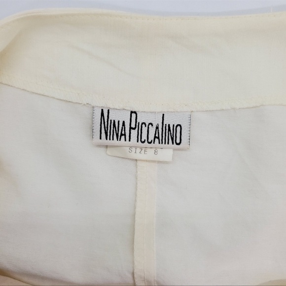 Nina Piccalino vintage sz S/M dress ruffle Cottagecore wedding peasant farmhouse - Picture 2 of 15